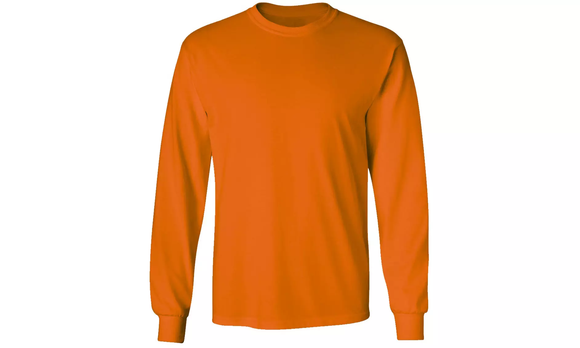 Men's Basic 100% Cotton Long Sleeve Crew Neck T-Shirt (S-3XL)