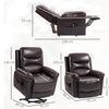 Image 4: HomCom Massage Recliner Lift-Chair