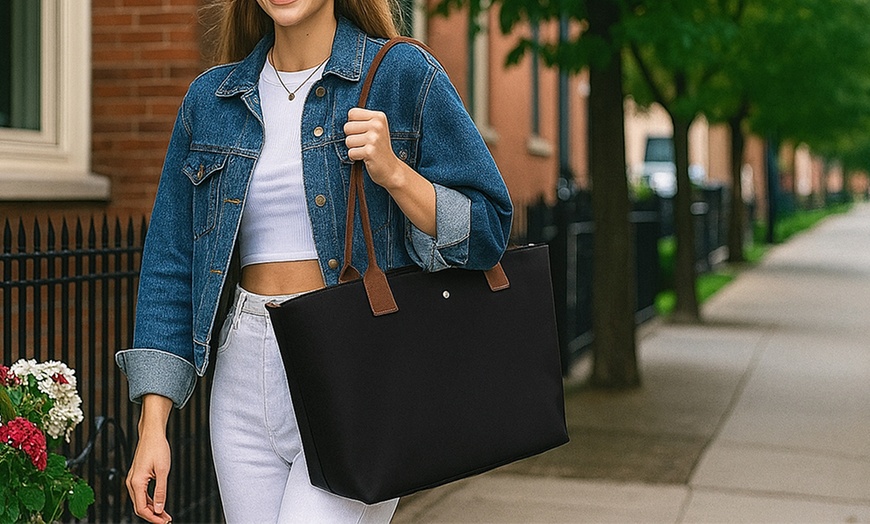 Image 8: Damen-Handtasche im Shopper-Stil