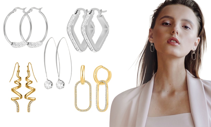 Image 2: SC Crystal Paris Sparkling Earrings Collection