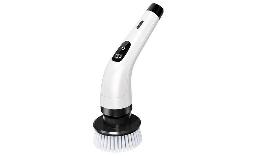 Image 3: 8-in-1 Electric Spin Scrubber Cleaning Brush