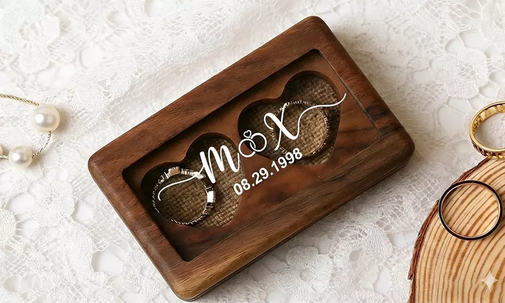 Custom Engraved Ring Boxes from Justyling - Up to 84% Off