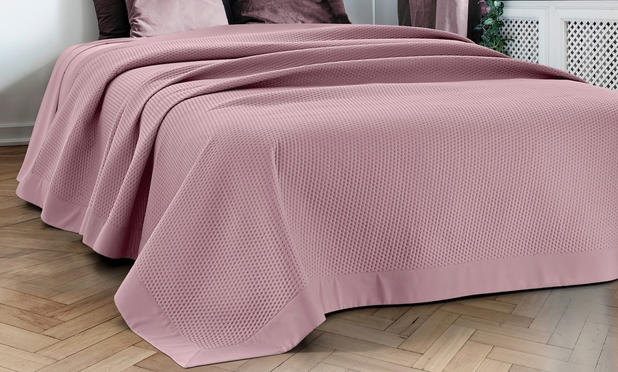 Image 7: Pinsonic-Quilted Spring–Summer Microfiber Bedspread 