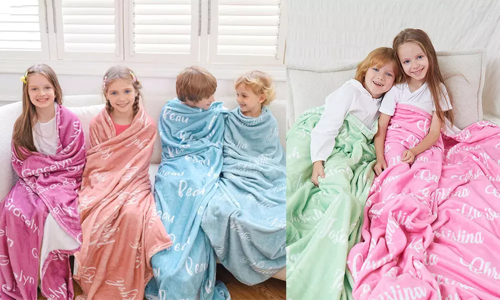 Personalized Photo Blankets from Justyling