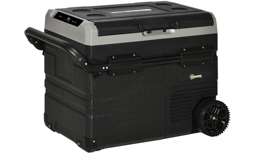 Image 2: Outsunny 50L Car Refrigerator, Portable with Rapid Cooling Feature