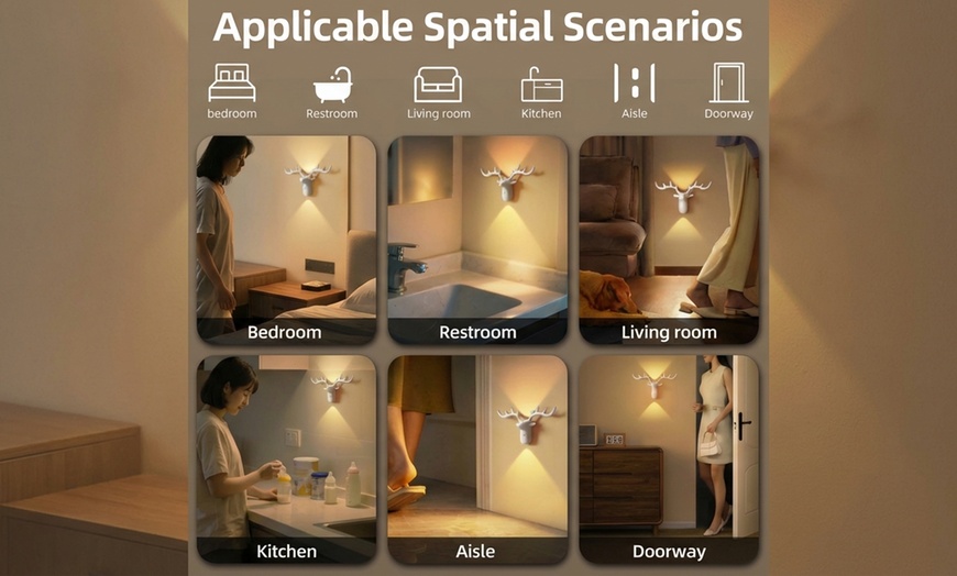Image 8: Deer-Shaped Motion Sensor Light 