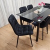 Image 34: Glass Dining Table Set with Chair Options