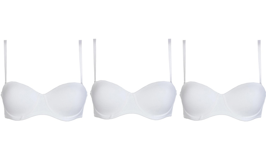 Image 5: 1 o 3 reggiseni a fascia Infiore