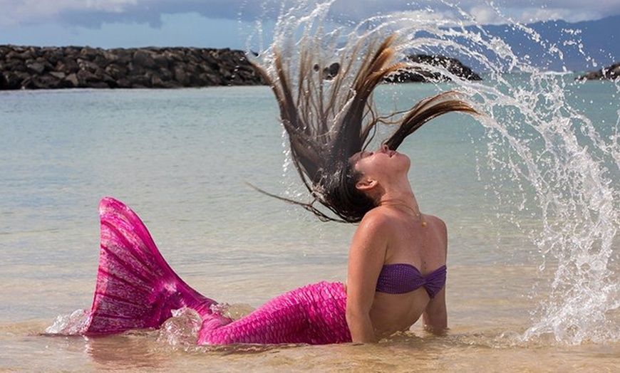 Image 1: Experiencia sirena de 90 minutos en el mar con fotos incluidas 