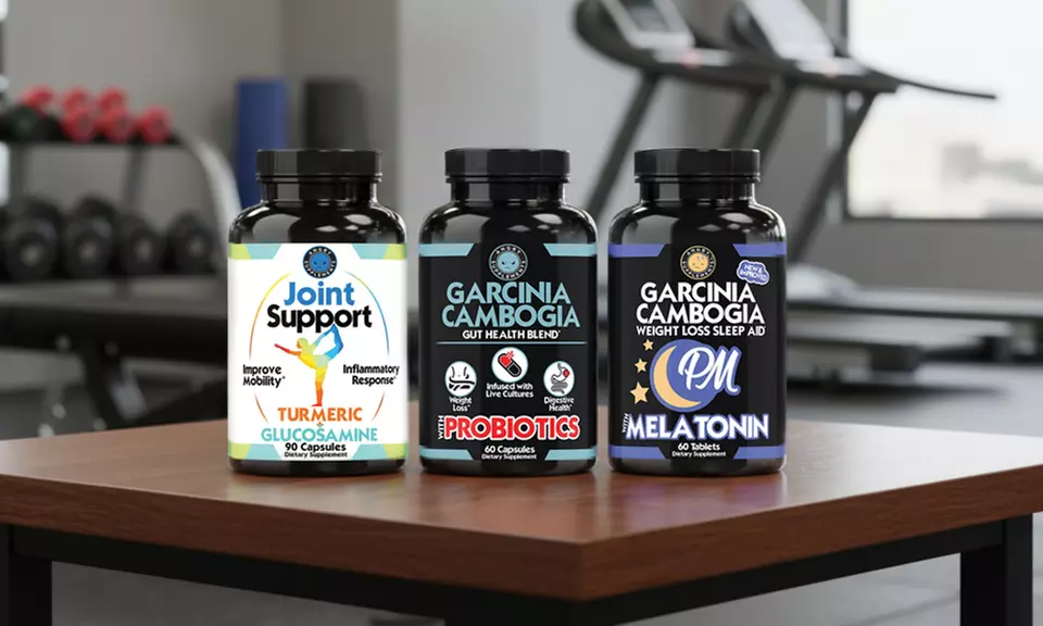 Joint Support w. Glucosamine, Garcinia w. Probiotics and Garcinia Cambogia PM