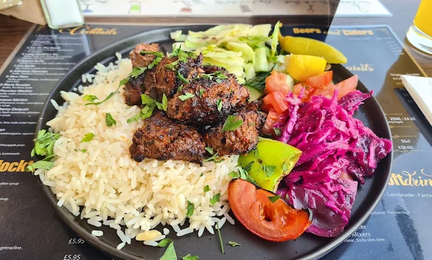 Image 4: Starter, Grill Combo or Veg Shish, & Drink for 1 or 2/Platter for Four