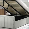 Image 6: Fabric Borneo Ottoman Bed with Optional Mattress