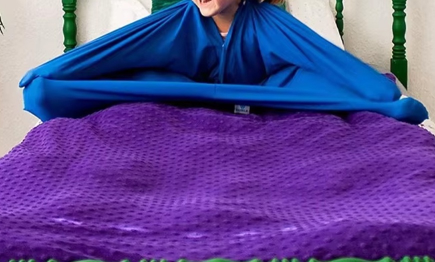 Image 3: Sensory Body Socks for Autism-Calming Aid for Kids with ASD Fidget & Anxiety Relief Promotes Relaxation Spatial Awareness