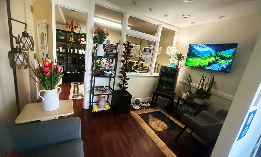 Image 6: Up to 30 Min Swedish Massage + 60 Relaxation Facial & A Glass Red Wine