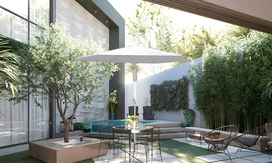 Image 4: Sombrilla Ø 3m con mástil central 