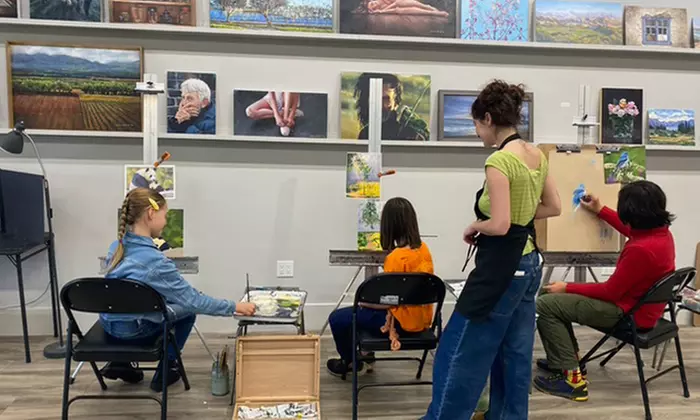 One, Two, or Three Classes for a 2-Hour Fine Art Class for One