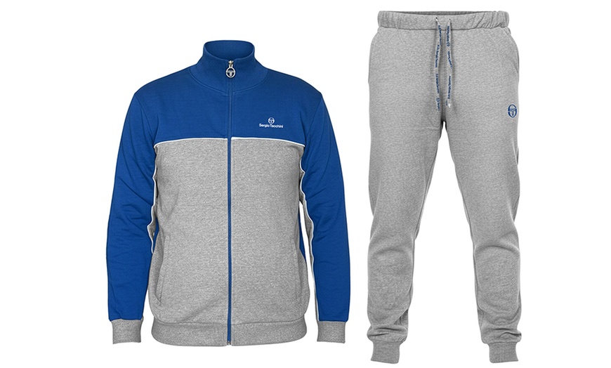 Image 10: Tuta uomo Sergio Tacchini in cotone felpato