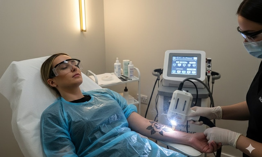 Image 1: Three Sessions of Tattoo Removal on Small, Medium or Large Area