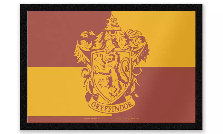 Image 3: Harry Potter Entrance Mat; Platform 9 3/4 or Gryffindor Crest