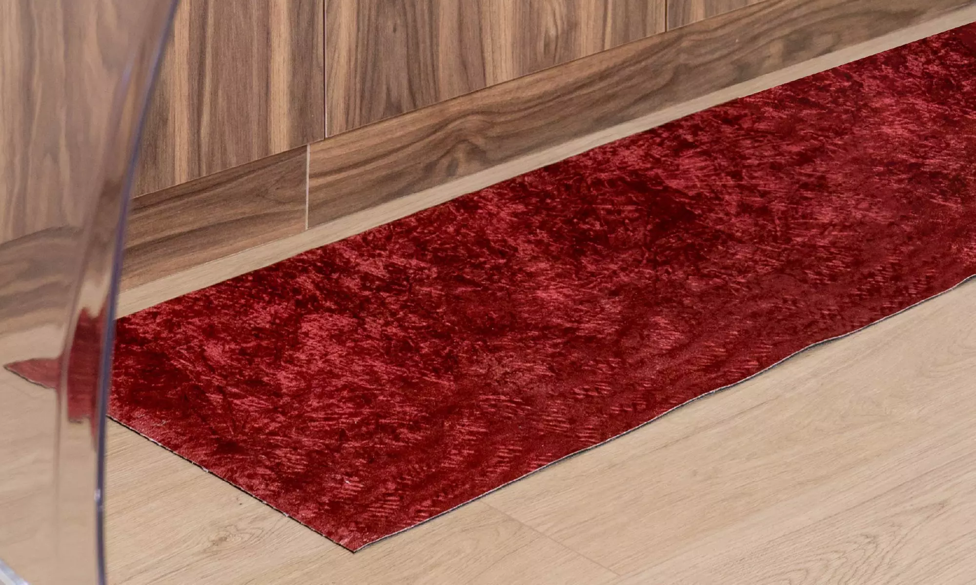 Tapis de cuisine en polyester effet velours