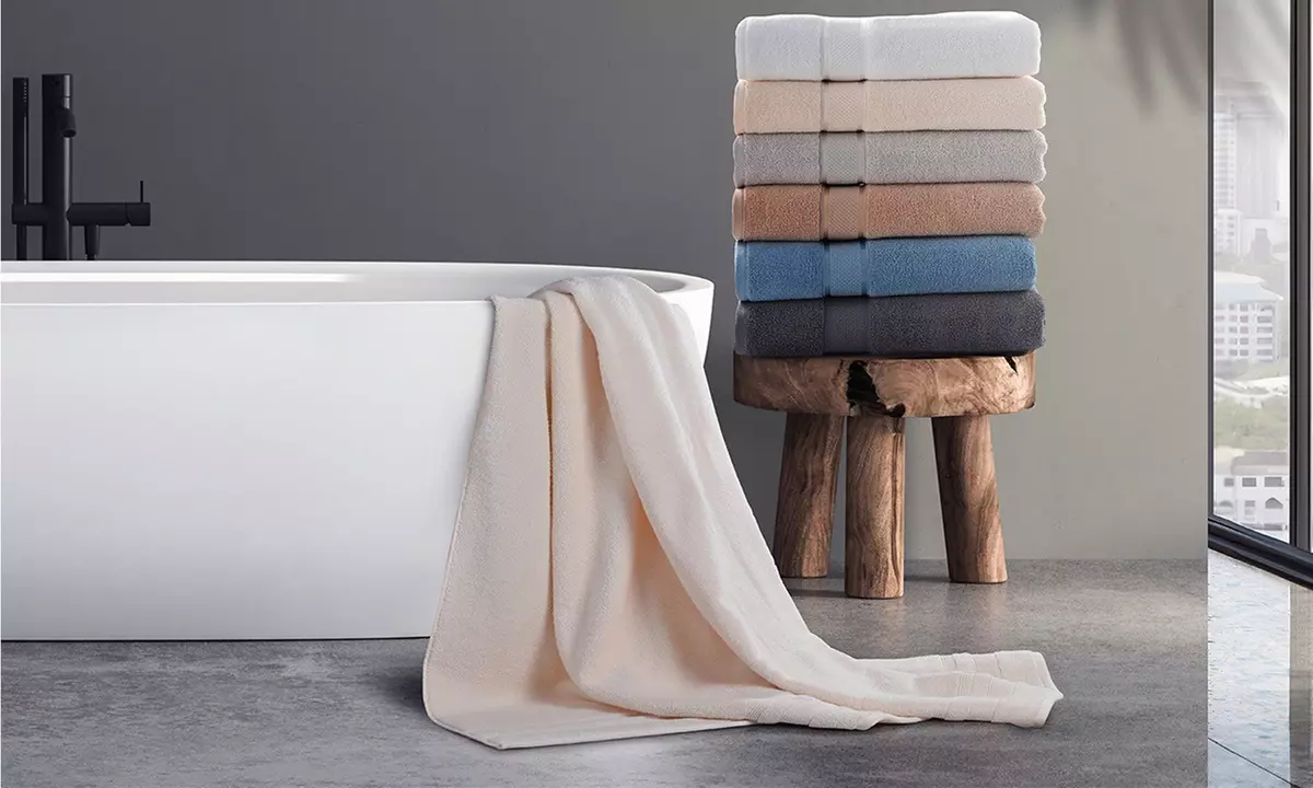 Kathy Ireland Zero Twist Cotton Plush Oversized Bath Sheet Set (2 Pack) 