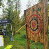 Image 2: Axe Throwing Experience at Forest Fitness NI