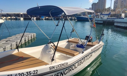 2 horas de alquiler de barco sin licencia hasta 5 personas - Eventos Náuticos Fuengirola