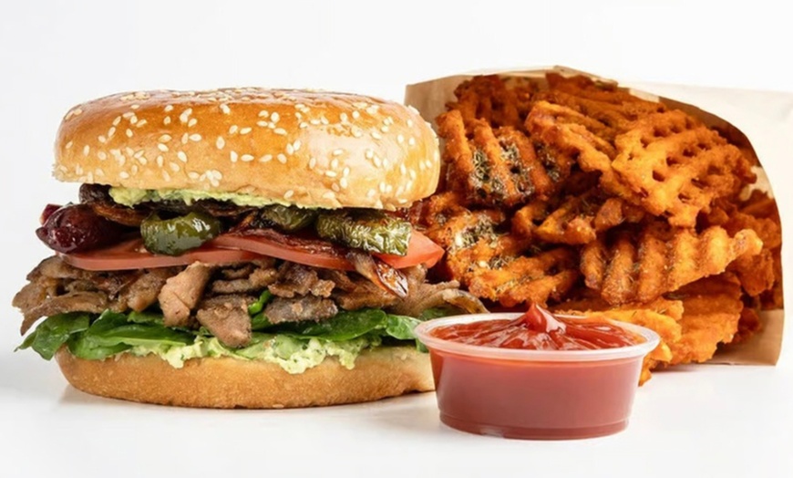 Image 5: $20 or $40 to Spend, $13.50 for a Small Bowl, Pita Chips, Fries & More