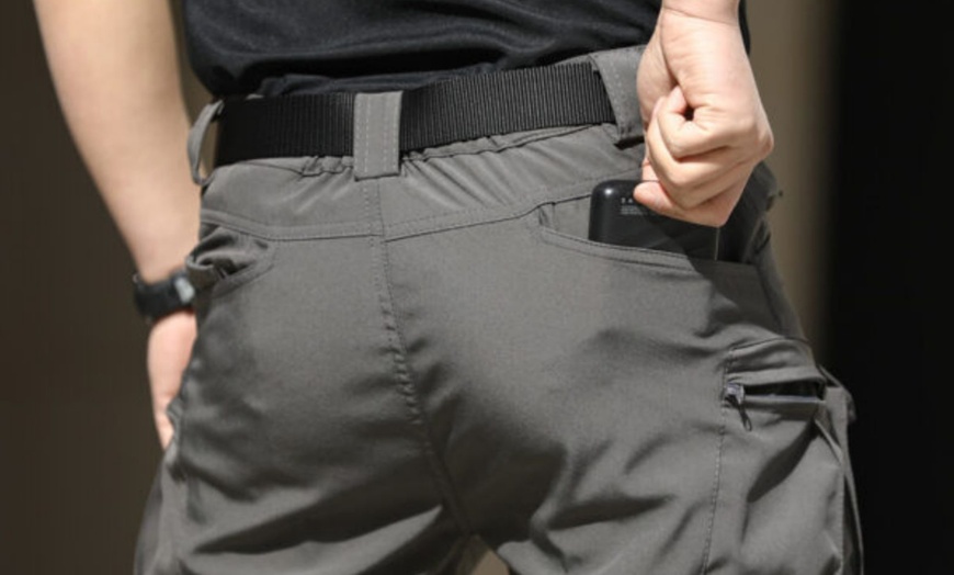 Image 7: Men's Stretchy Cargo Work Pants 