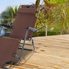 Image 3: Outsunny 2 in 1 Folding Sun Lounger Reclining Garden Chair