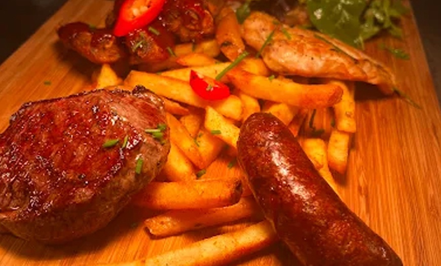 Image 2: 8oz Ribeye Cut of Meat or Any Main, Dessert & Beers or Bottle of Wine