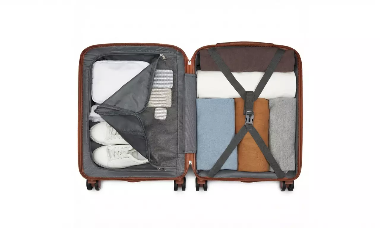 1x oder 3x Kono Reisekoffer im klassischen Stil