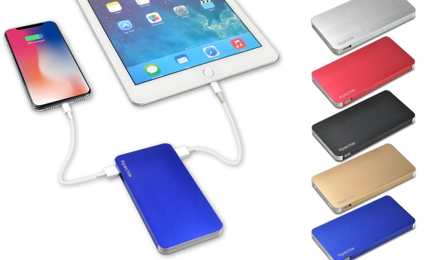 Image 3: Apachie 5200mAh Portable Dual Aluminium Power Bank