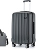 Image 4: KONO 1 to 3-Piece ABS Hard Shell Suitcase and Duffel Bag Set Grey