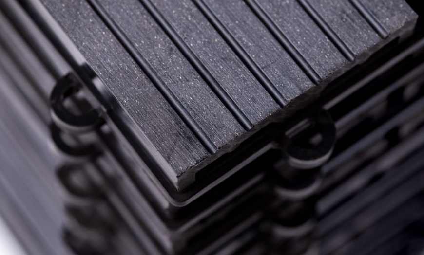 Image 9: Up to 50 Packs of Non-Slip Decking Tiles - Grey or Brown