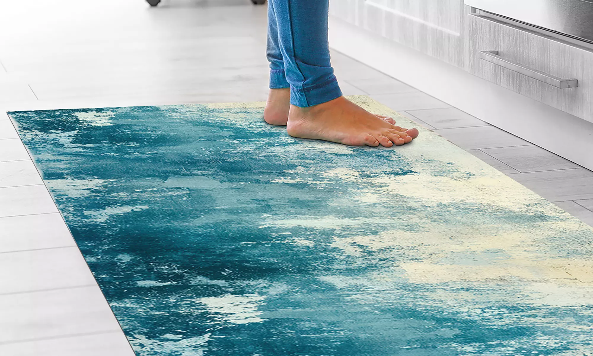 Alfombra larga estampada de PVC con impresión digital