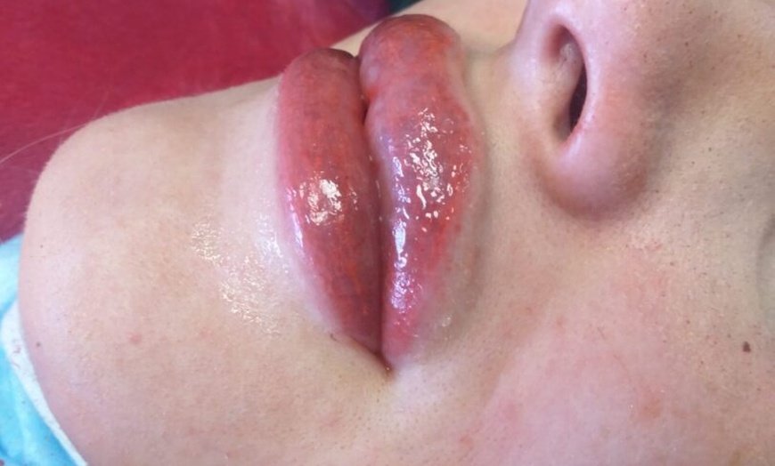 Image 1: Athena Beauty Bar Lip Enhancements:Semi-Perm Color and Ombre Shading