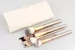 One or Two 12-Piece Champagne Make-Up Brush Sets - Image 3