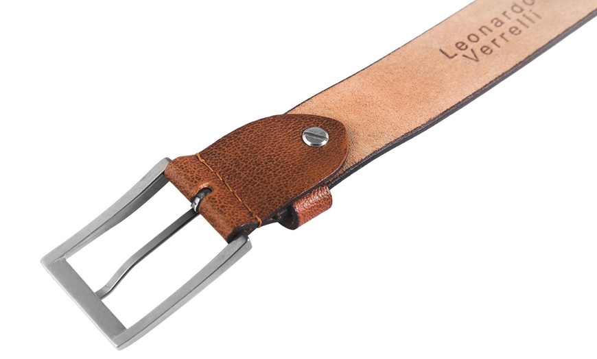 Image 15: Ceinture en cuir Leonardo Verrelli