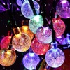 Image 2: 50 LED Multi-Coloured Solar Garden String Light-Multi-color/Warm/White