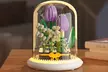 DIY-Baustein-Set für Blume in einer Glaskuppel im Modell nach Wahl - Second Medium