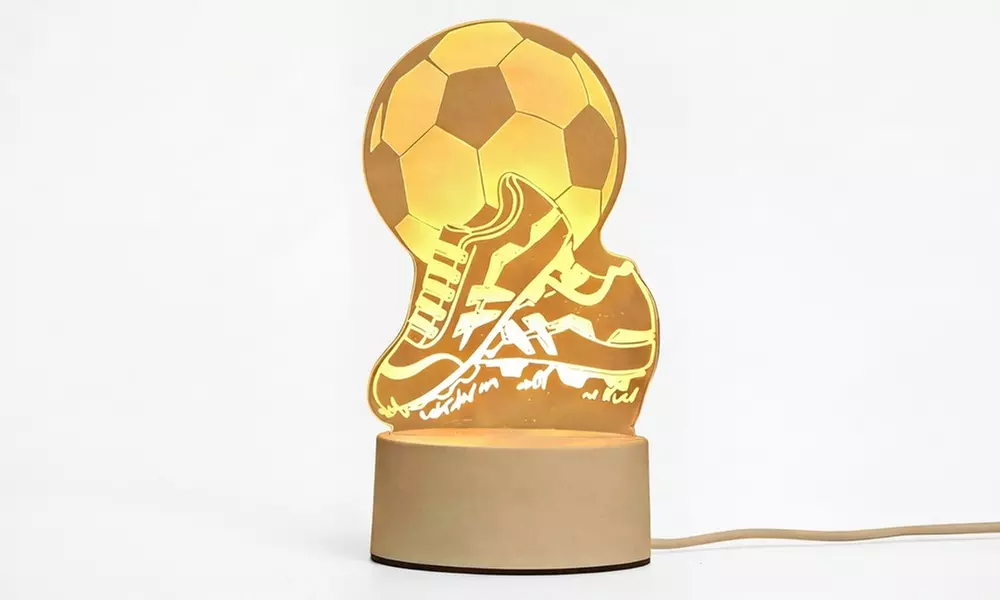 USB LED Sports Acrylic Night Light Table Lamp