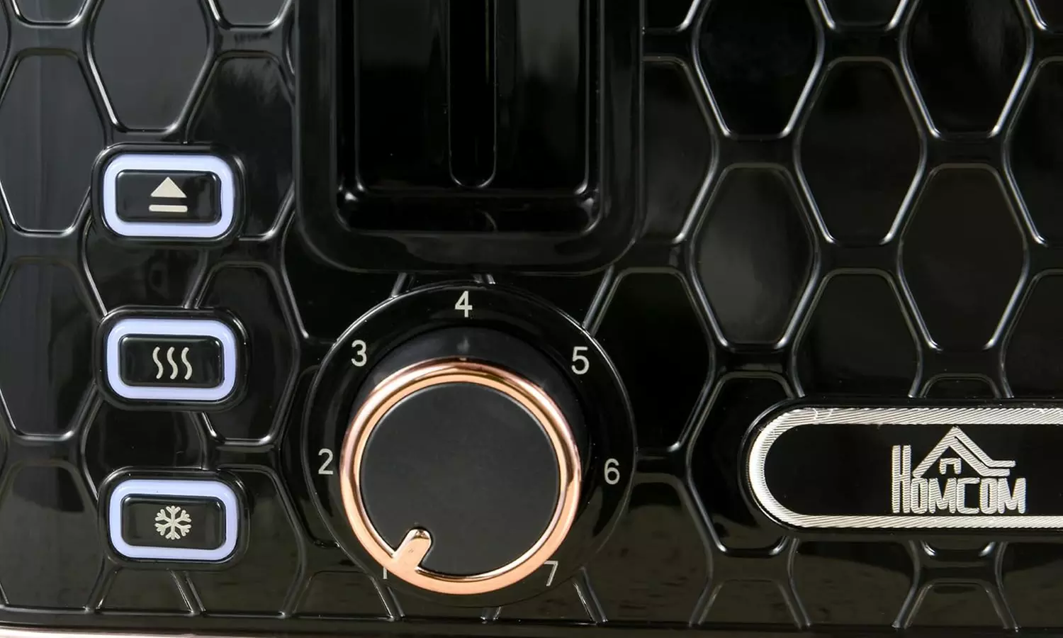 HomCom Kettle and Toaster Set, 1.7L Kettle and Stylish 4-Slice Toaster