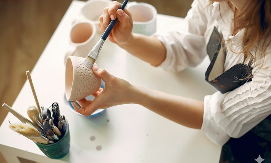 Image 1: Keramik bemalen: 3 Stunden Tasse gestalten für 1 oder 2 Personen