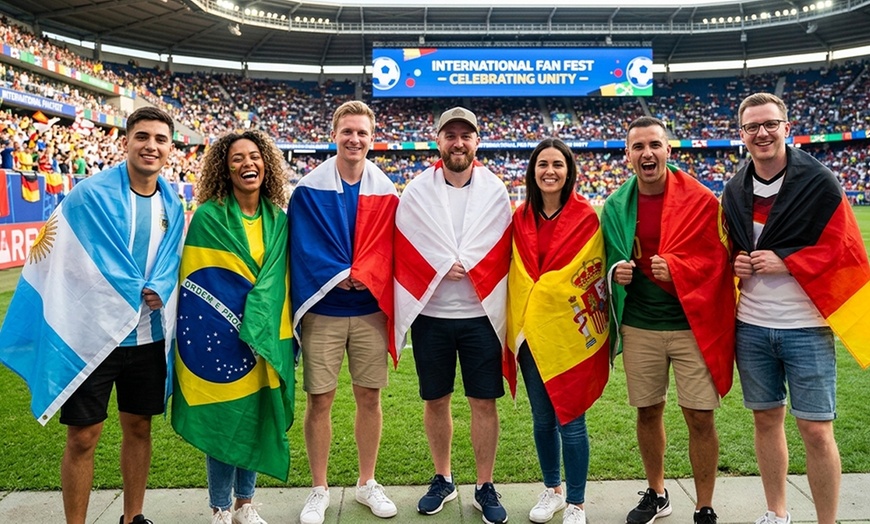 Image 4: Custom World Cup Flag Capes and Flags - Up to 83% Off