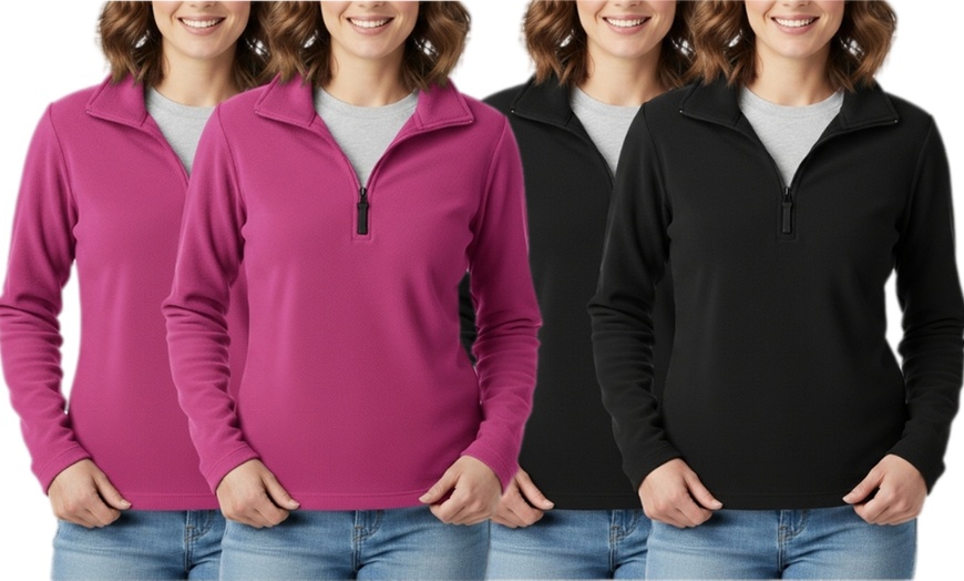 Image 1: 2 maglie da donna in pile e micropile 