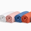 Image 1: Lot de 3 draps-housse en microlavée
