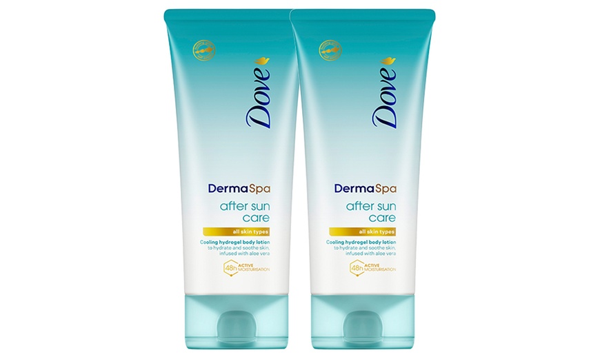 Image 1: Two-Pack of Dove Derma Spa 48h After Sun Body Lotion 200ml
