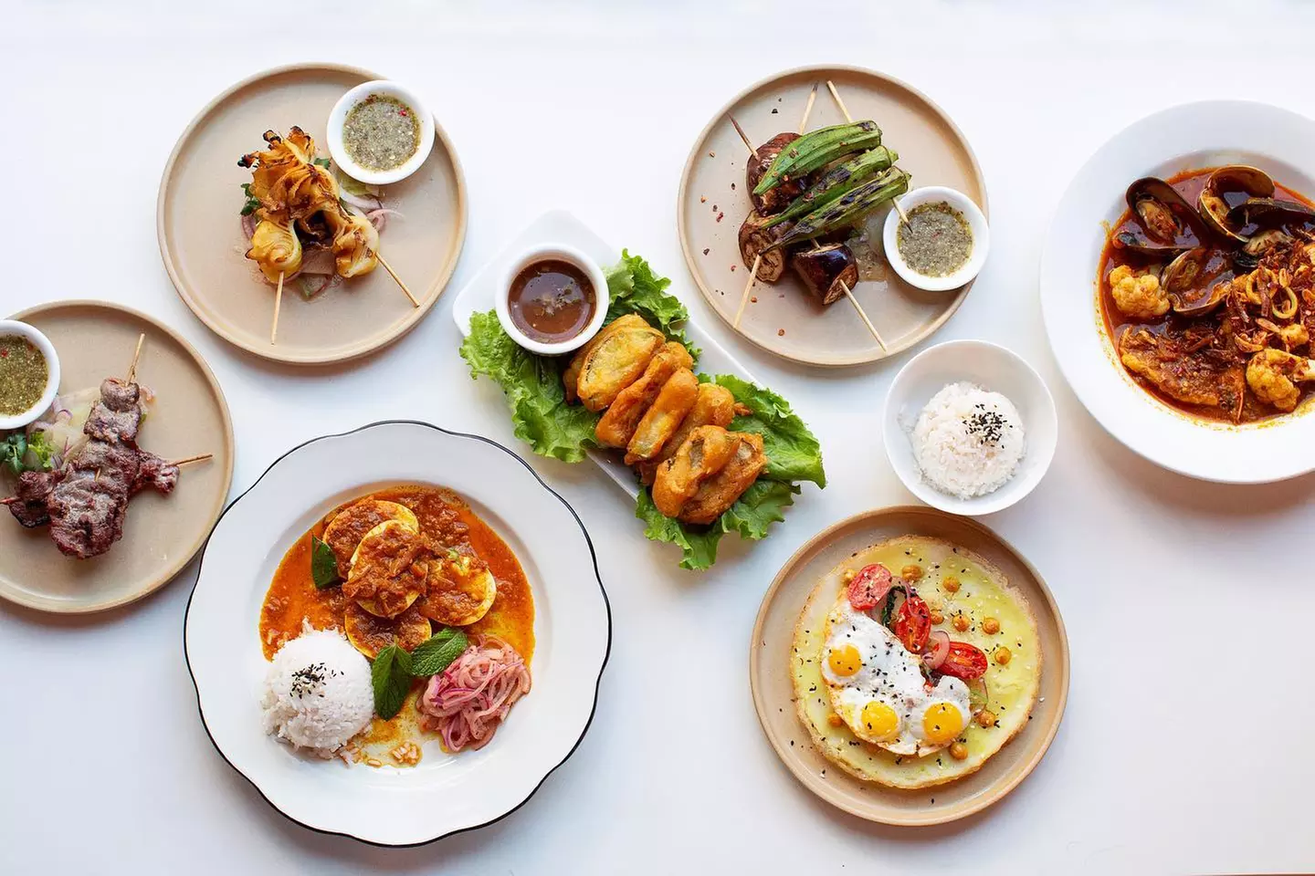 Three-Course Michelin Guide Burmese Dinner with Drinks for Two or Four at Rangoon - Brooklyn (Up to 49% Off) - Primary Image