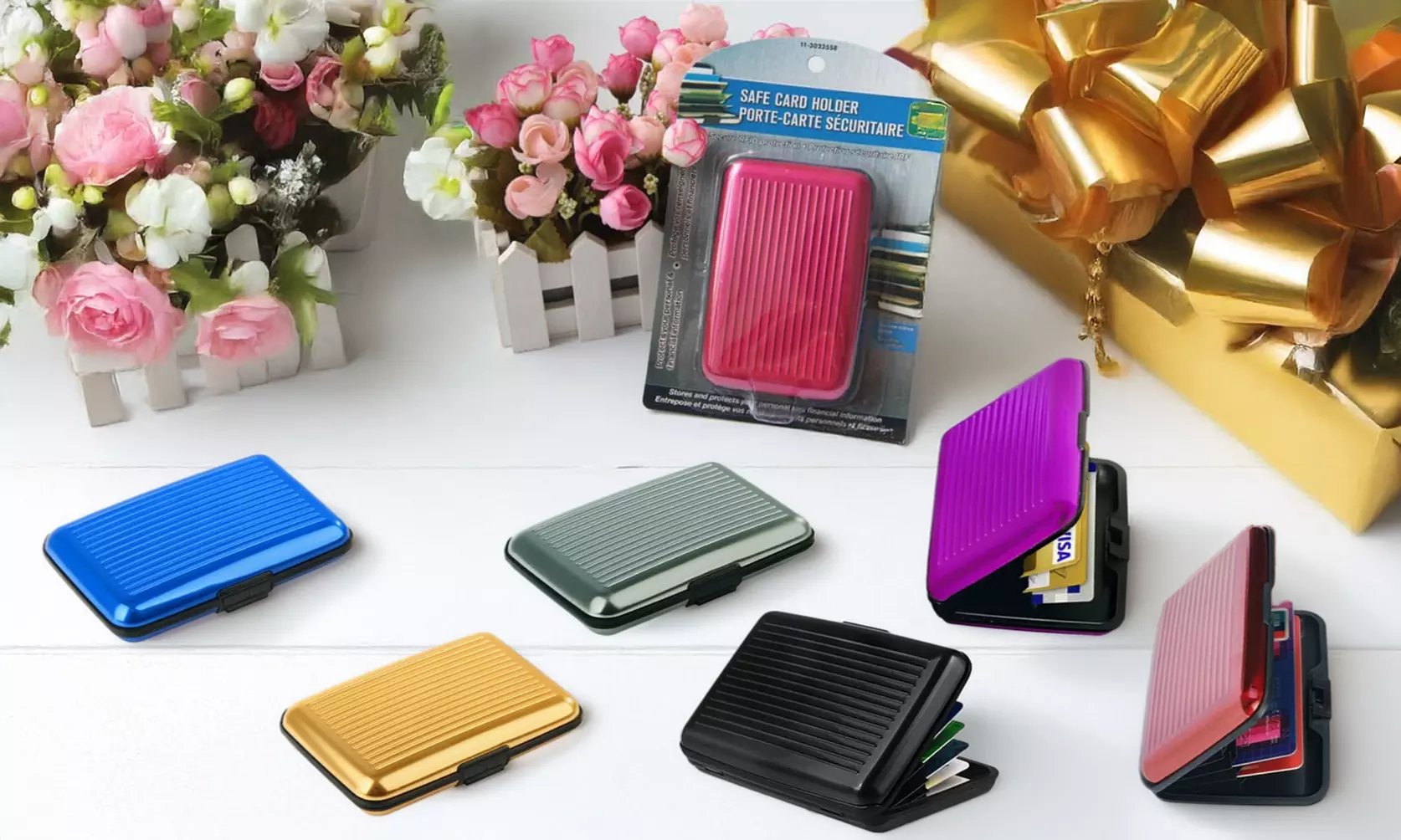 Pocket Waterproof Business ID Credit Card Wallet Holder Aluminum Metal RFID Case